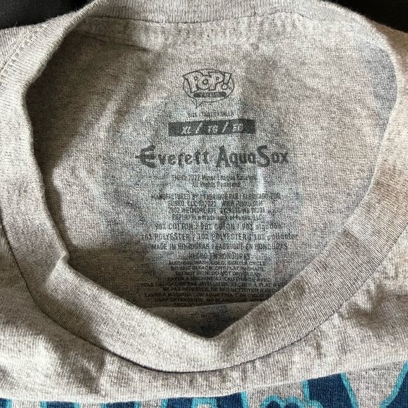 Funko Aquasox Baseball T-shirt Gray Everett XL Pop Webbly Frog Mascot MiLB Shirt - Picture 6 of 6